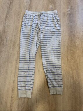 Haven Well Within Organic Cotton Blue Striped Jogger Pants